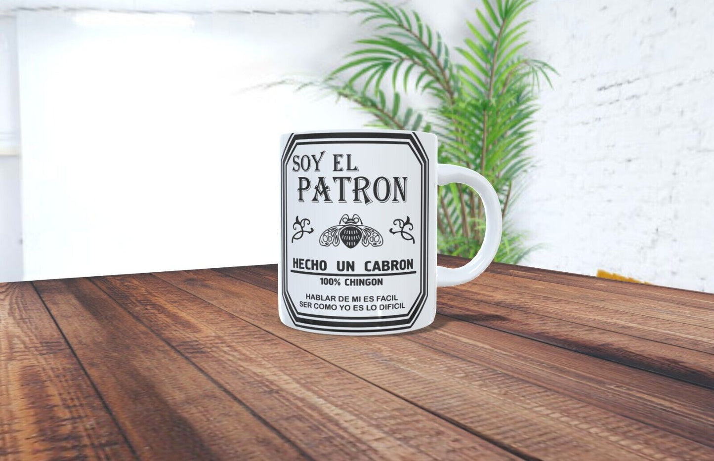 15oz Coffee Mug / EL PATRON \SOY EL PATRON\ Spanish Mug