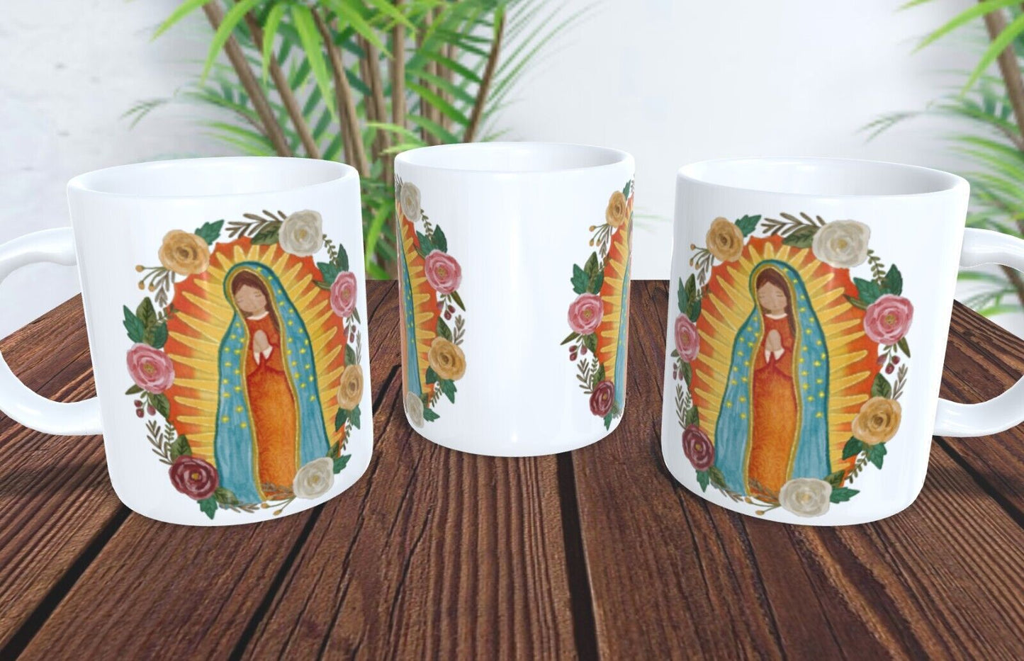 15oz Coffee Mug / Virgen de Guadalupe/ Virgin Mary/ Spanish Mug