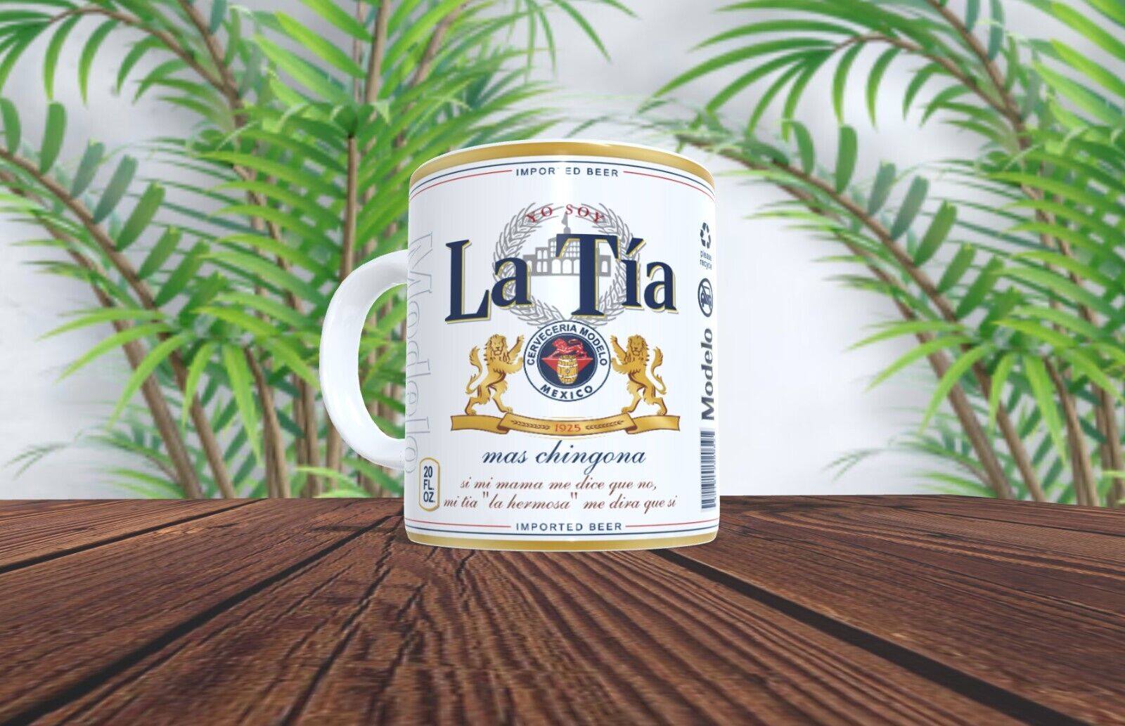 15oz Coffee Mug | Modelo | Especial | Beer |La Tia mas Chingona | – Bemmys