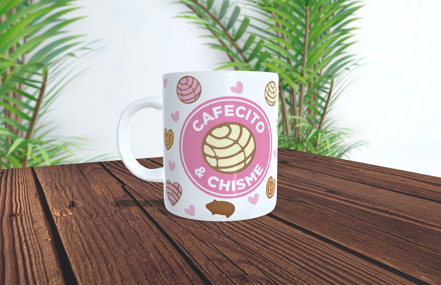 Cafecito y Chisme Mug 15 oz