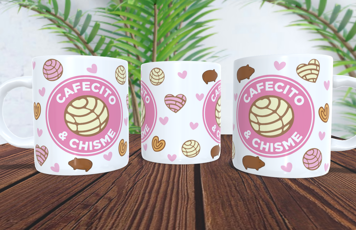 Cafecito y Chisme Mug 15 oz