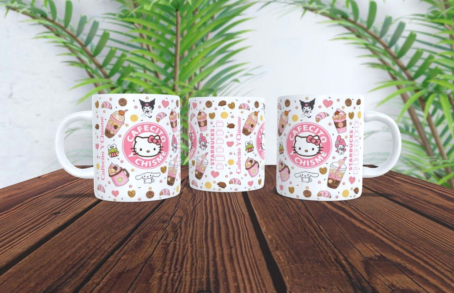 15oz Mug / Hello Kitty Cafecito And Chisme/ Spanish Funny Mug