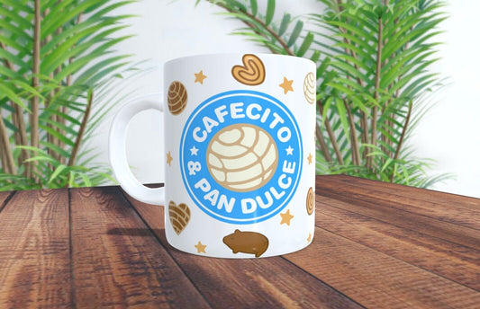 Cafecito y Pan Dulce  Mug 15 oz /Spanish Mug.