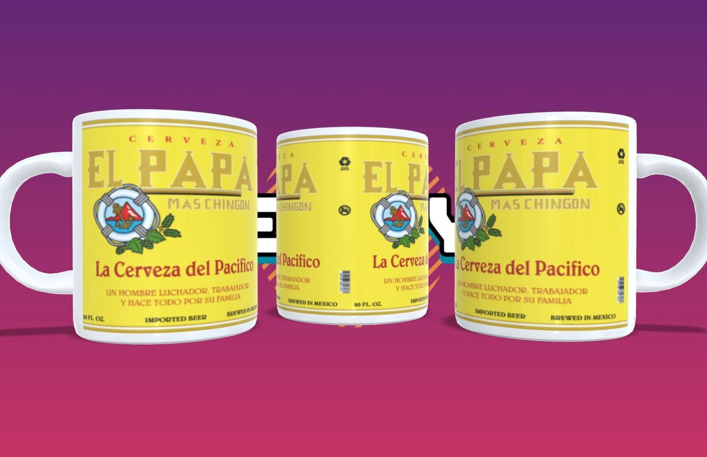 15oz Coffee Mug | Corona | Extra | Beer | El Papá Más Chingon |