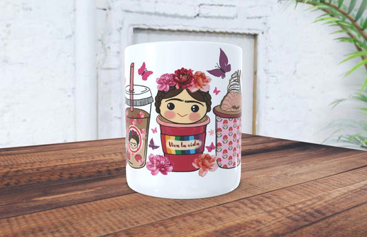 15oz Coffee Mug / FRIDA VIVA LA VIDA